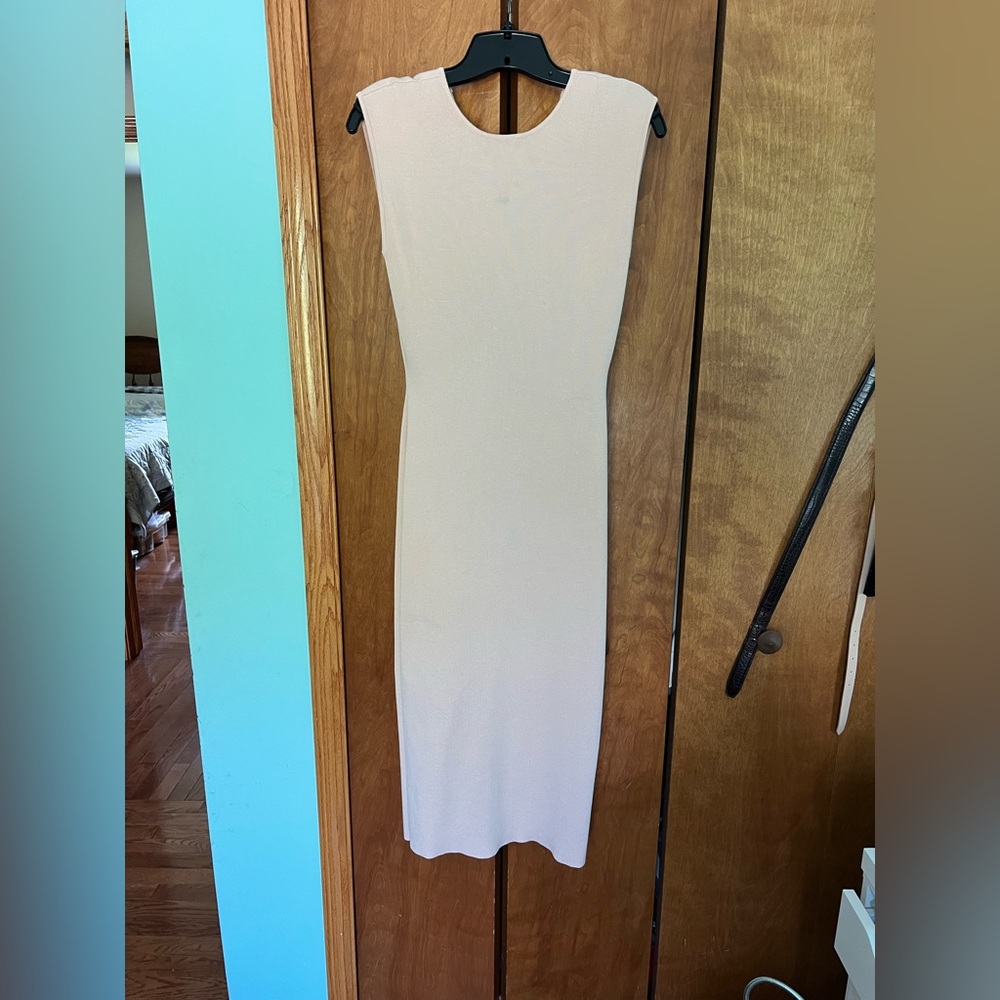 Zara White Sheath Midi Dress for Cocktail